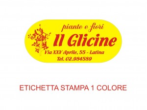 Etichette adesive per fioristi, fiorai e vivaisti (mm 45x20)  (cod.51G)